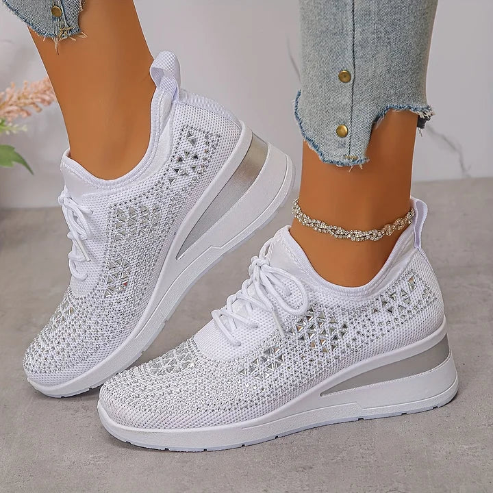 Giselle – Zapatillas ortopédicas con pedrería brillante