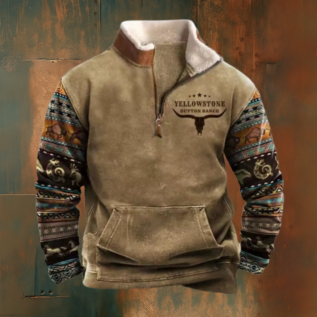 Recio - Suéter de forro polar casual