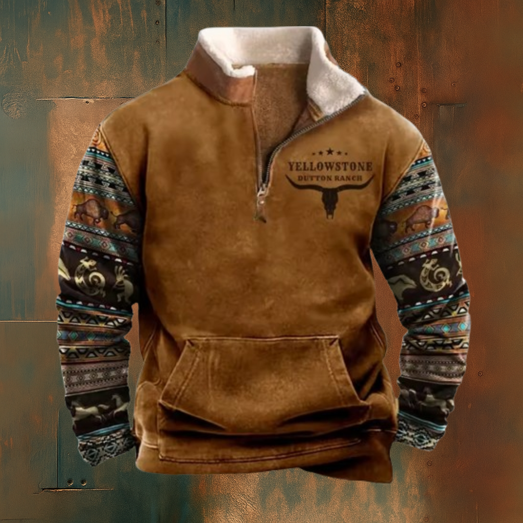 Recio - Suéter de forro polar casual