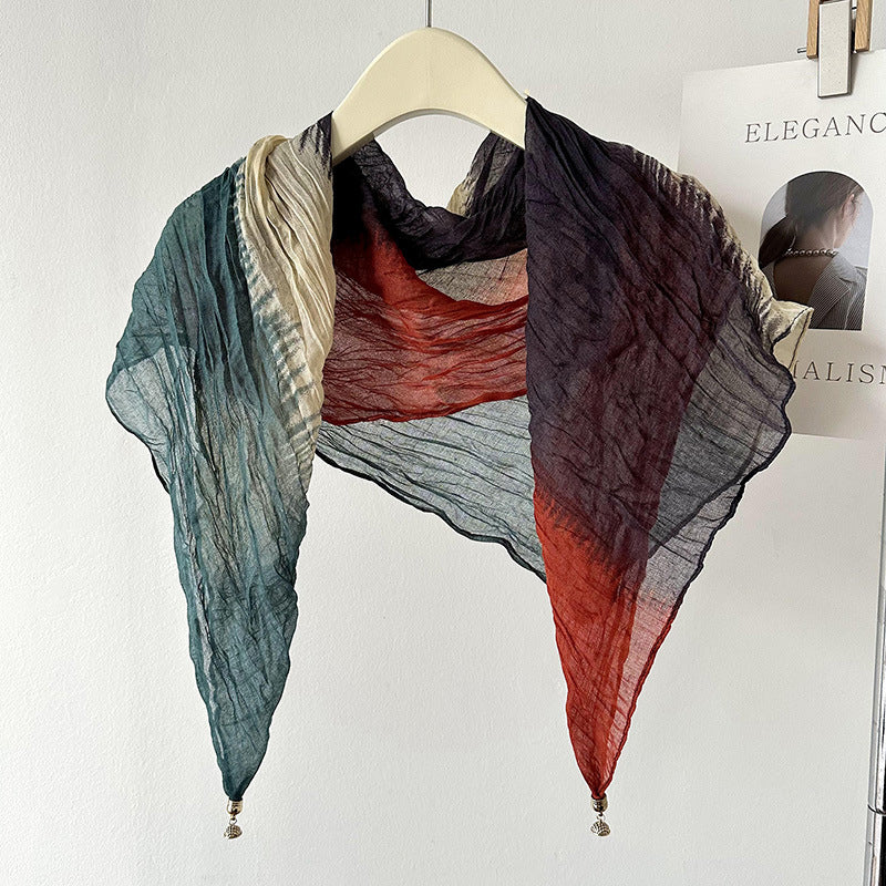 Bufanda vintage de colores