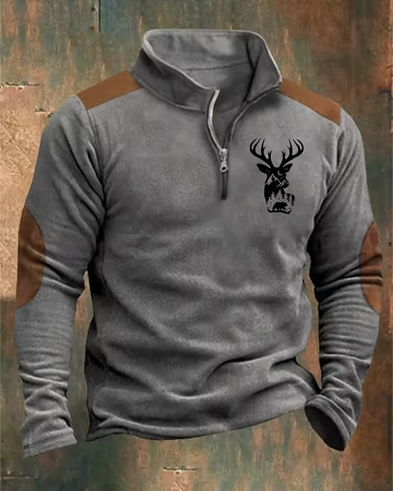 Jaripeo - Suéter con media cremallera