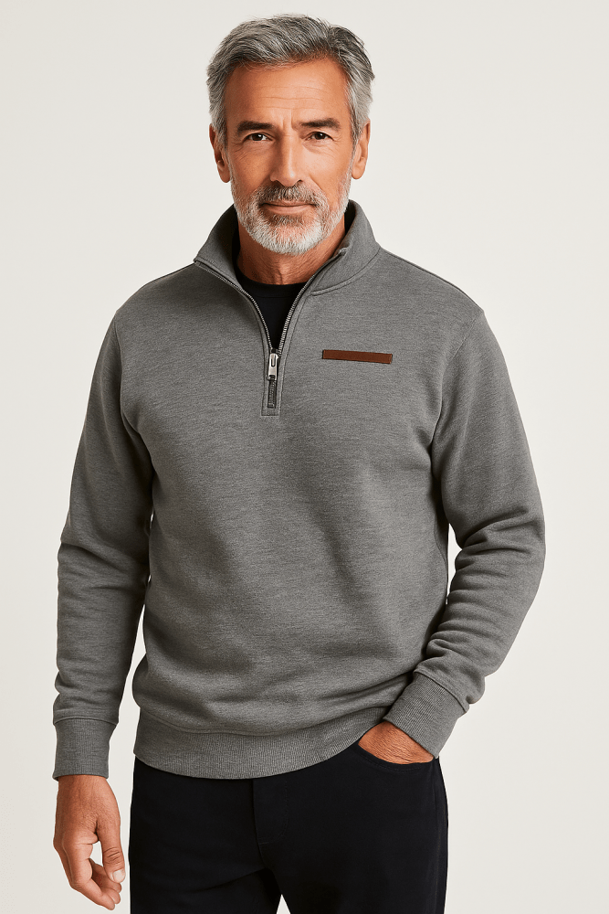 Adrián - Sudadera polar informal para hombre