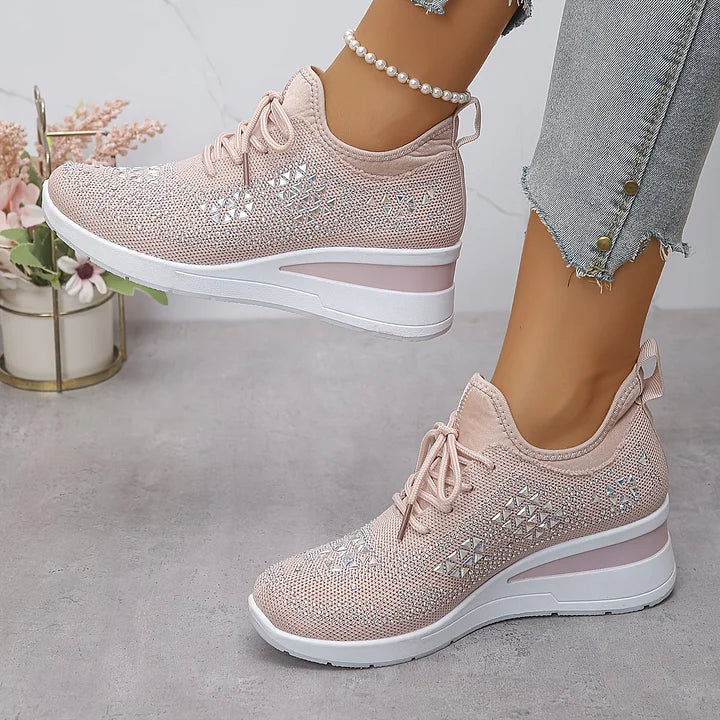 Giselle – Zapatillas ortopédicas con pedrería brillante