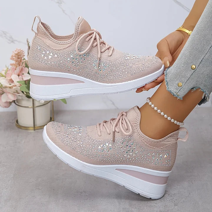 Giselle – Zapatillas ortopédicas con pedrería brillante