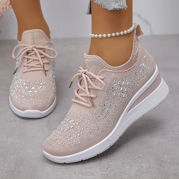 Giselle – Zapatillas ortopédicas con pedrería brillante